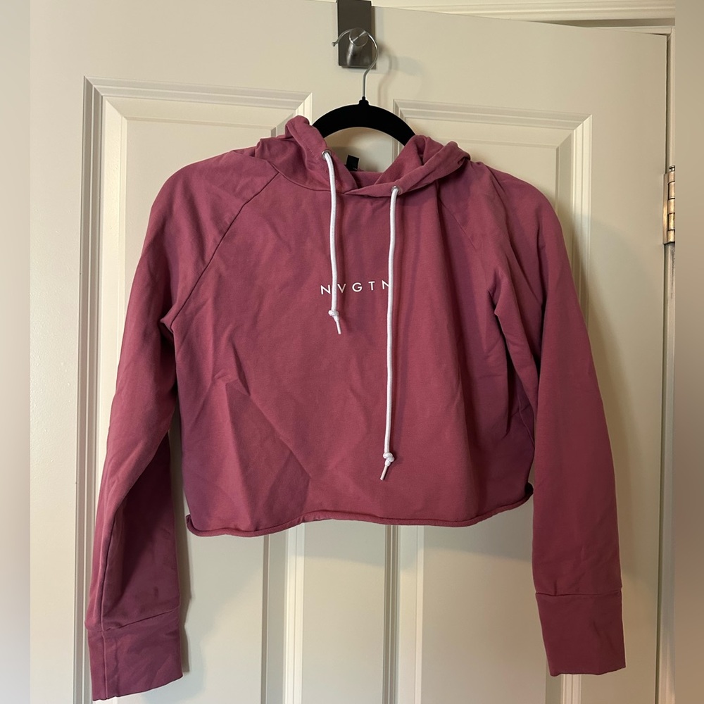 NVGTN Mauve Cropped Hoodie